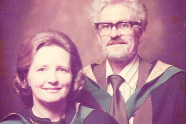Photo of Siobhans grandparents in their graduation gowns